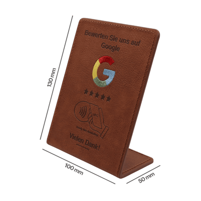 Google Bewertungs-Aufsteller mit NFC – 2er Set Kontaktlos zu mehr Google-Bewertungen