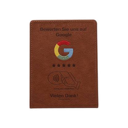 Google Bewertungs-Aufsteller – Premium Kunstleder mit NFC | Reviewify